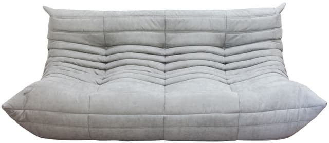 Sofa Togo trzyosobowa, mikrofibra jasny szary - WYMIARY