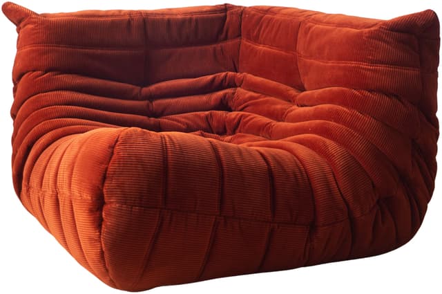 Narożnik Togo, cord bursztyn - WYMIARY