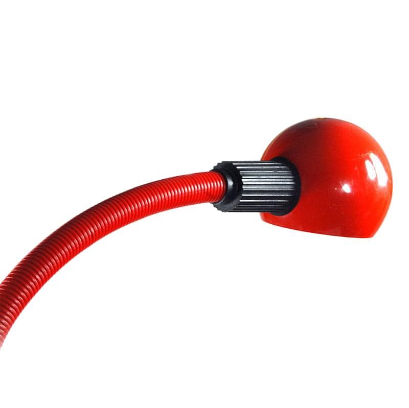 Czerwona lampa biurkowa, Stilplast, Włochy, lata 80. - 5527