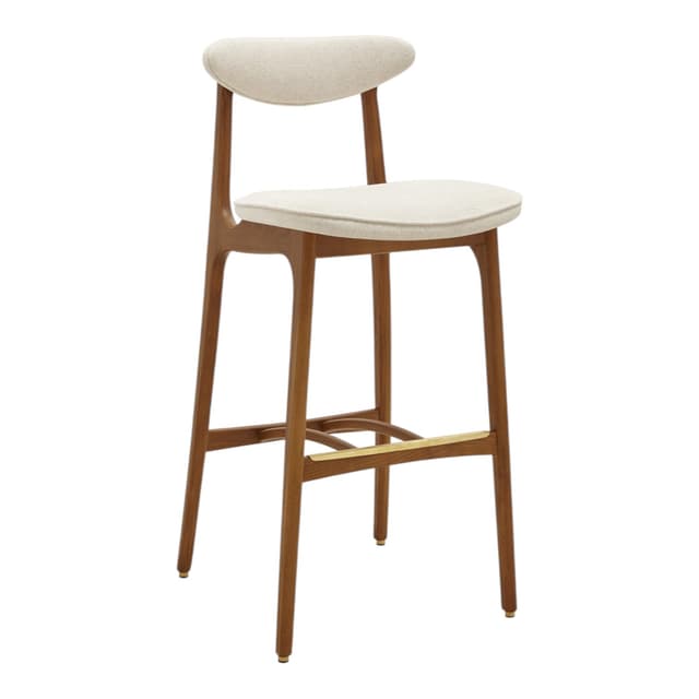 200-190 M/75 Bar stool 45x52x102 cm ash wood, Marble ivory fabric, 366 Concept - DIMENSION