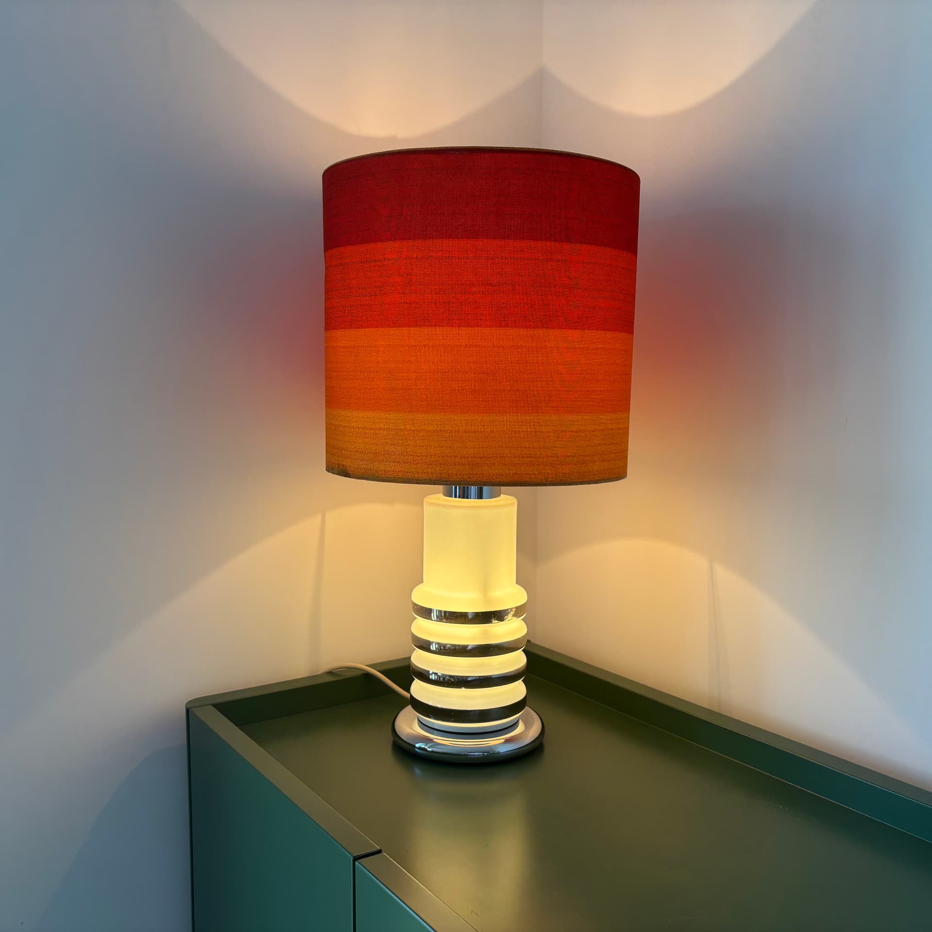 Lampa stołowa, multikolor, szkło, Bankamp Leuchten, Niemcy, lata 70. - 65007