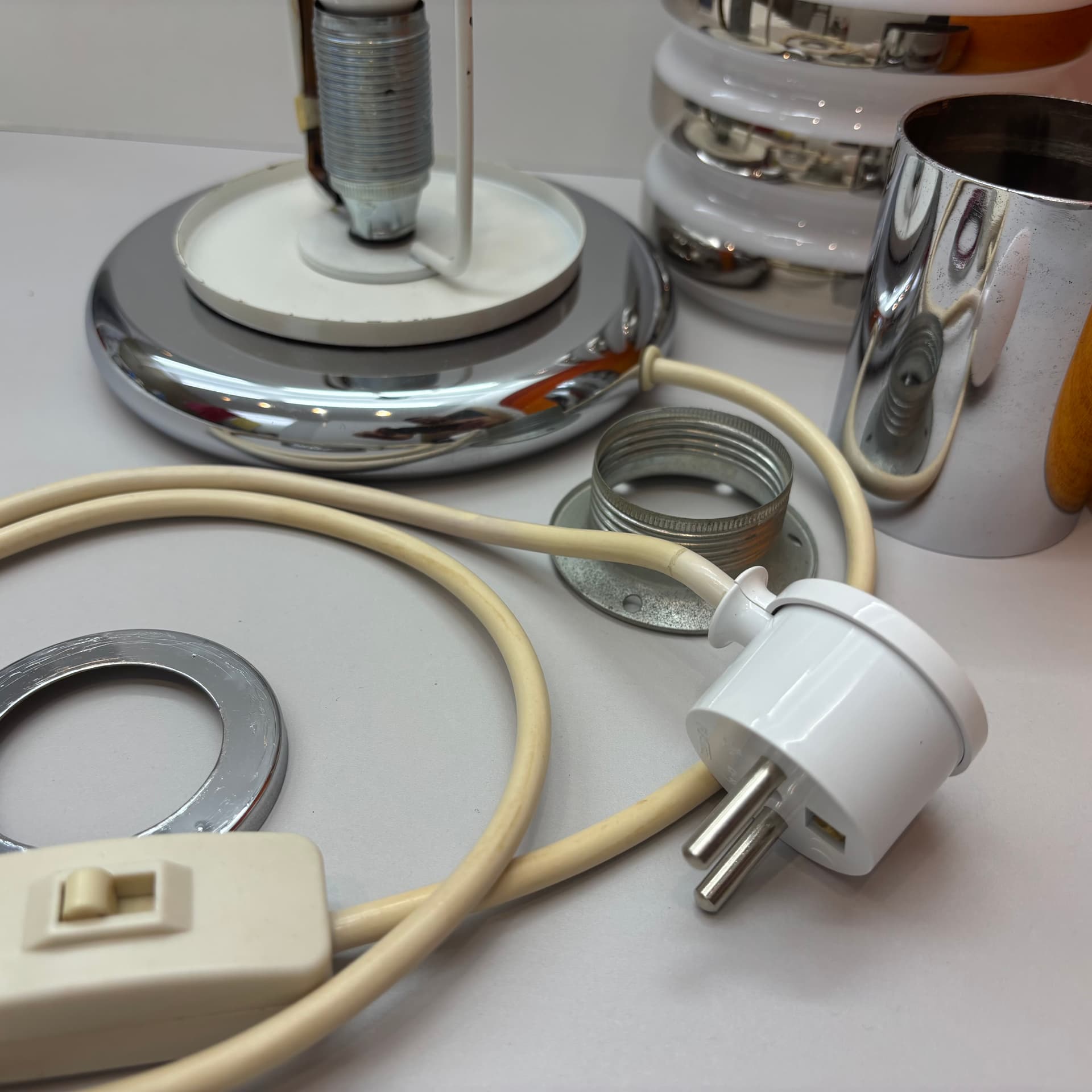 Lampa stołowa, multikolor, szkło, Bankamp Leuchten, Niemcy, lata 70. - 65014