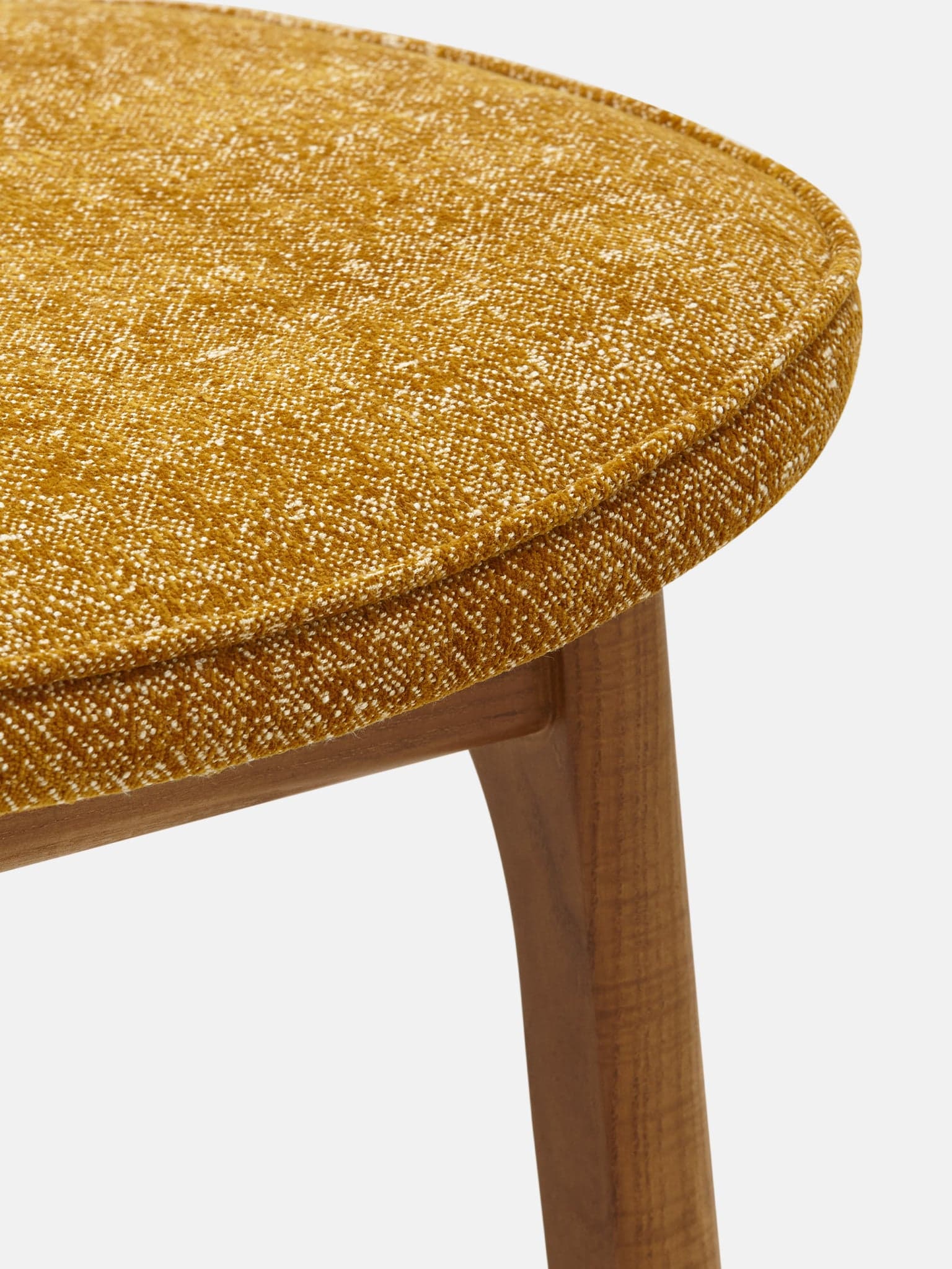 200-190 M/75 Bar stool 45x45x75 cm ash wood, Marble fabric mustard, 366 Concept - 65023