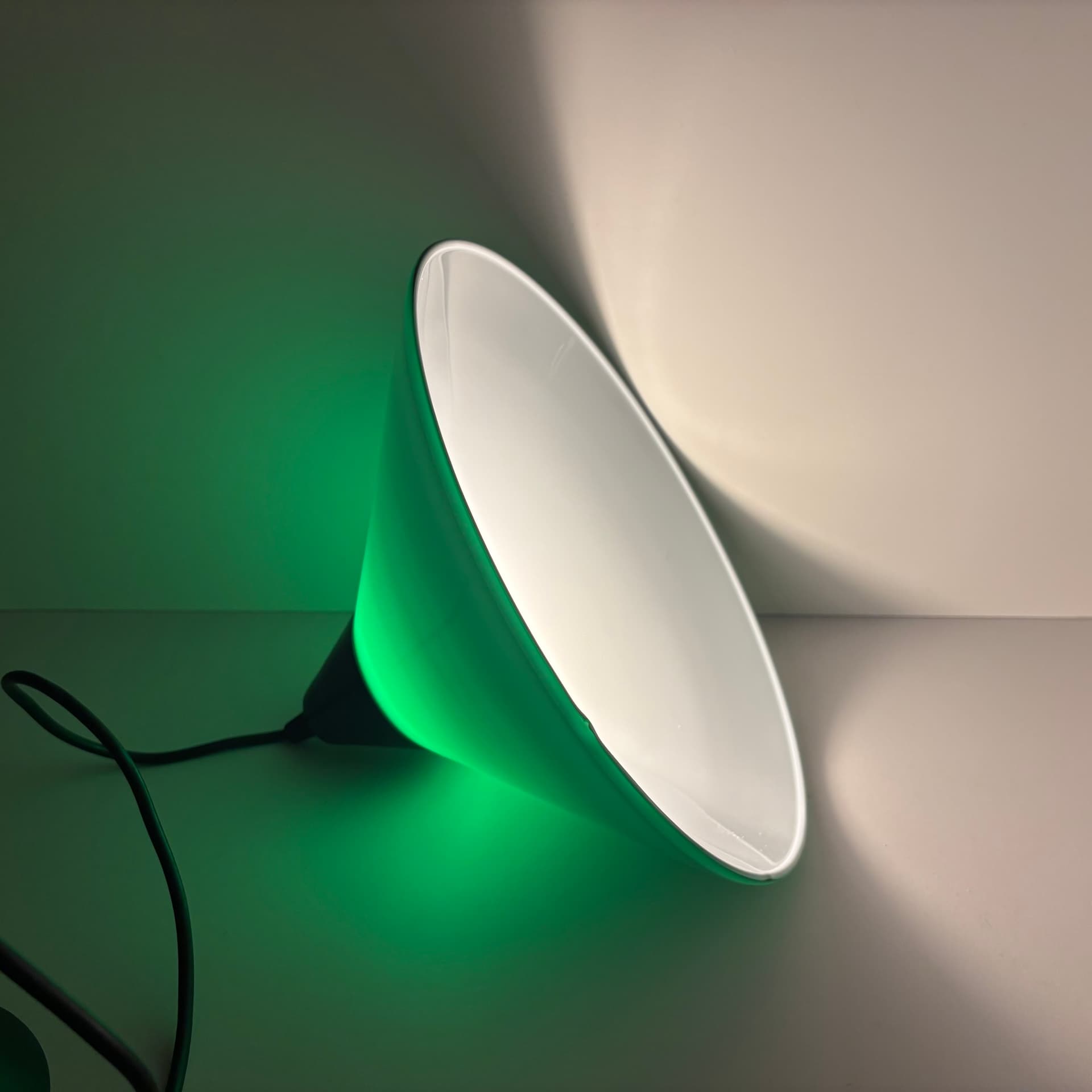 Para lamp wiszących, zielony, szkło, Niemcy, lata 80. - 65038