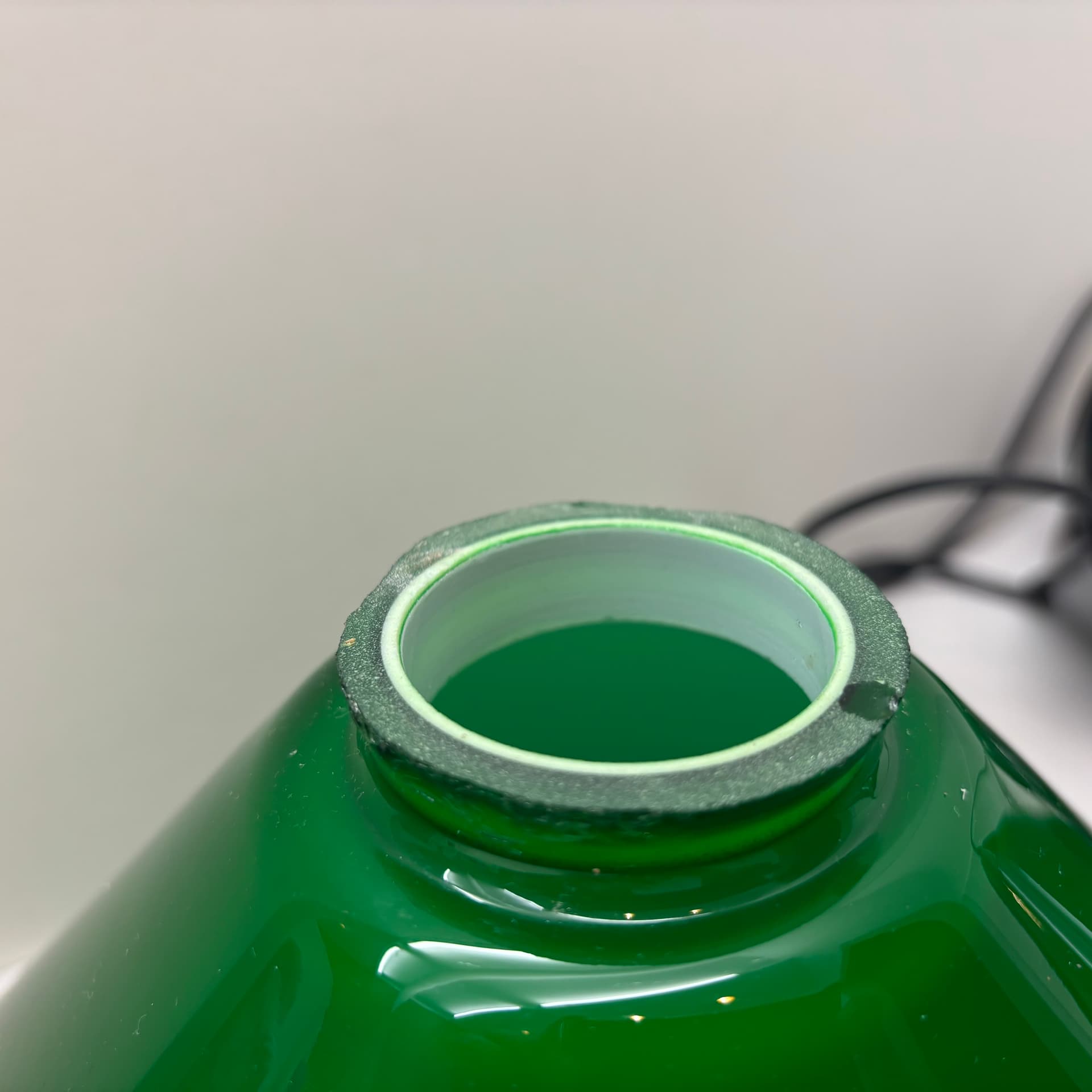 Para lamp wiszących, zielony, szkło, Niemcy, lata 80. - 65040