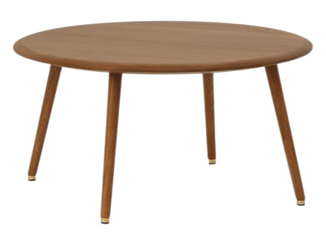 Fox M round coffee table Ø65x32 cm ash brown, mid-century modern, no brand - DIMENSION