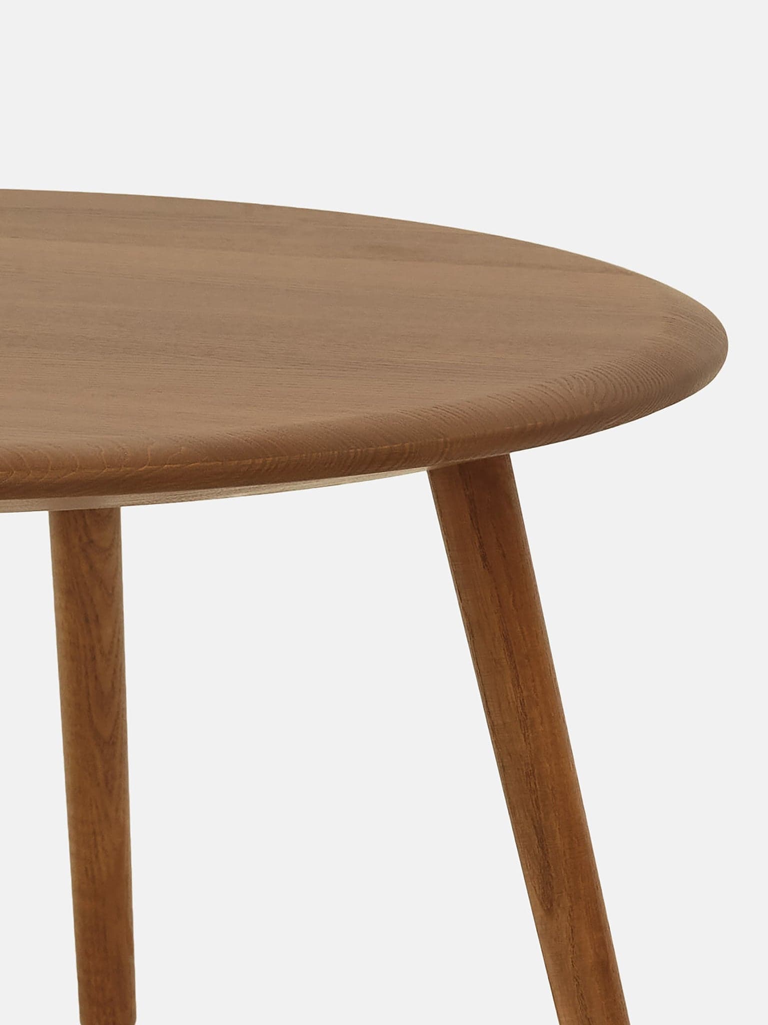 Fox M round coffee table Ø65x32 cm ash brown, mid-century modern, no brand - 65069