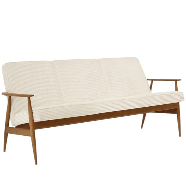 Sofa trzyosobowa Fox, Cord Creme, jesion 03 Dark, 366 Concept - WYMIARY