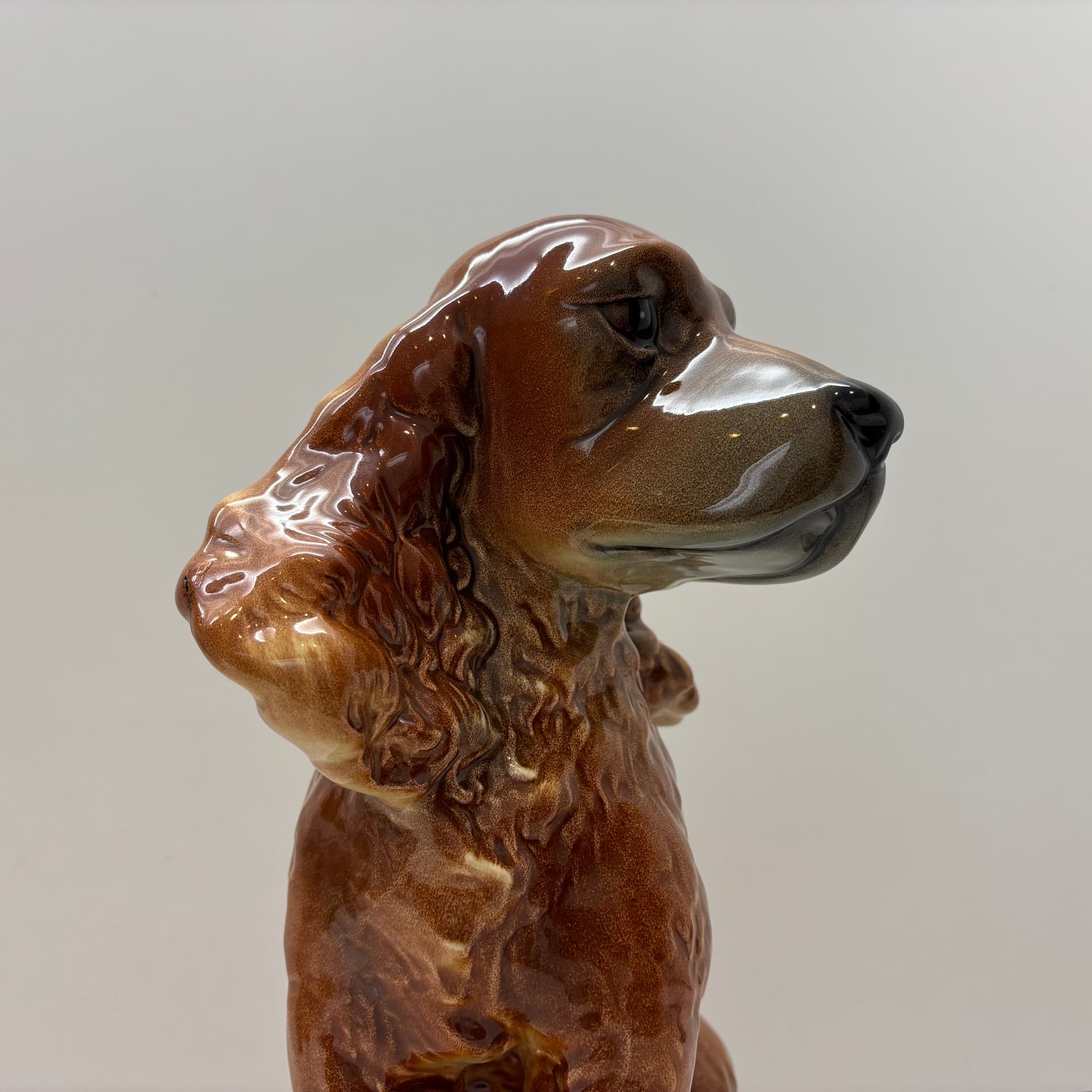 Figurine Cocker Spaniel, multicolor porcelain, Germany, 1970s. - 65318