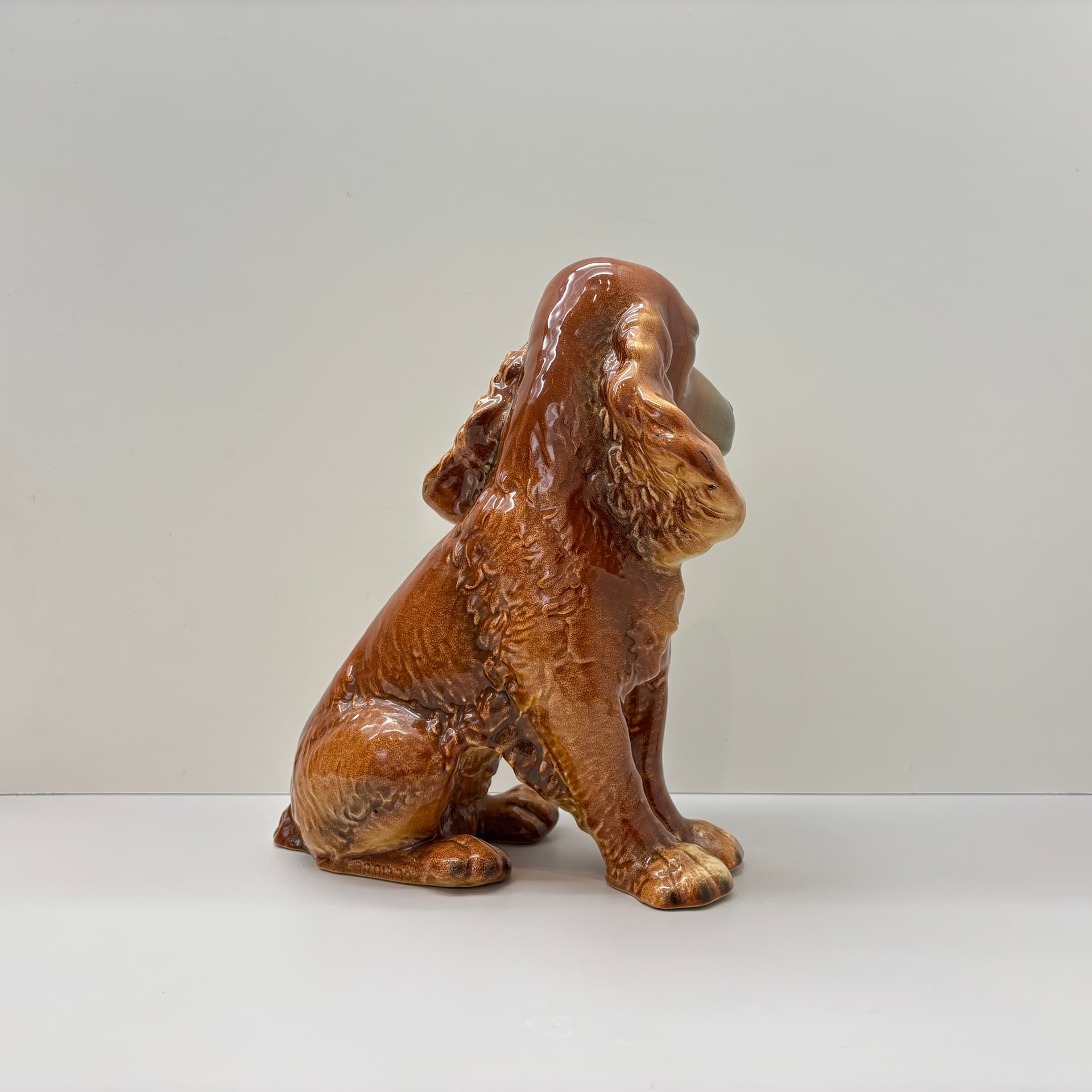 Figurine Cocker Spaniel, multicolor porcelain, Germany, 1970s. - 65313