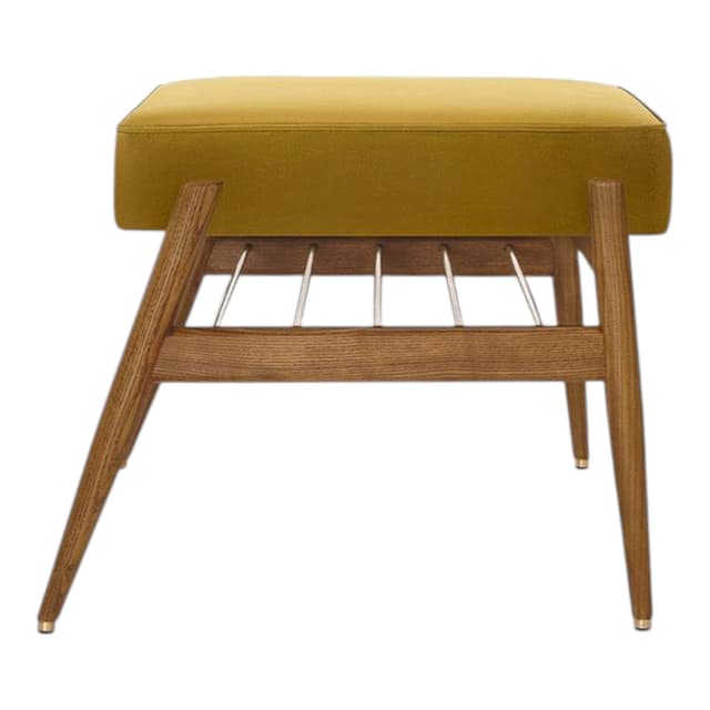 Podnóżek Fox, Shine Velvet Mustard, jesion 03 Dark, 366 Concept - WYMIARY