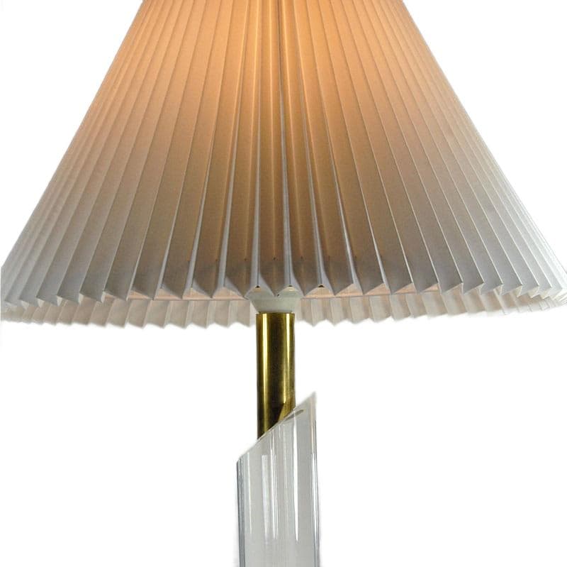 Przezroczysta lampa stołowa z akrylu, Francja, lata 90. - 5575