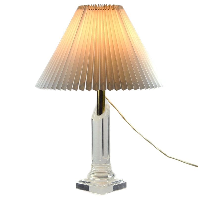 Przezroczysta lampa stołowa z akrylu, Francja, lata 90. - 5573