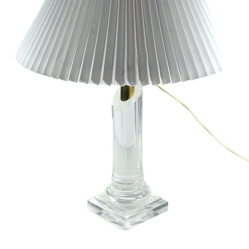 Przezroczysta lampa stołowa z akrylu, Francja, lata 90. - 5577