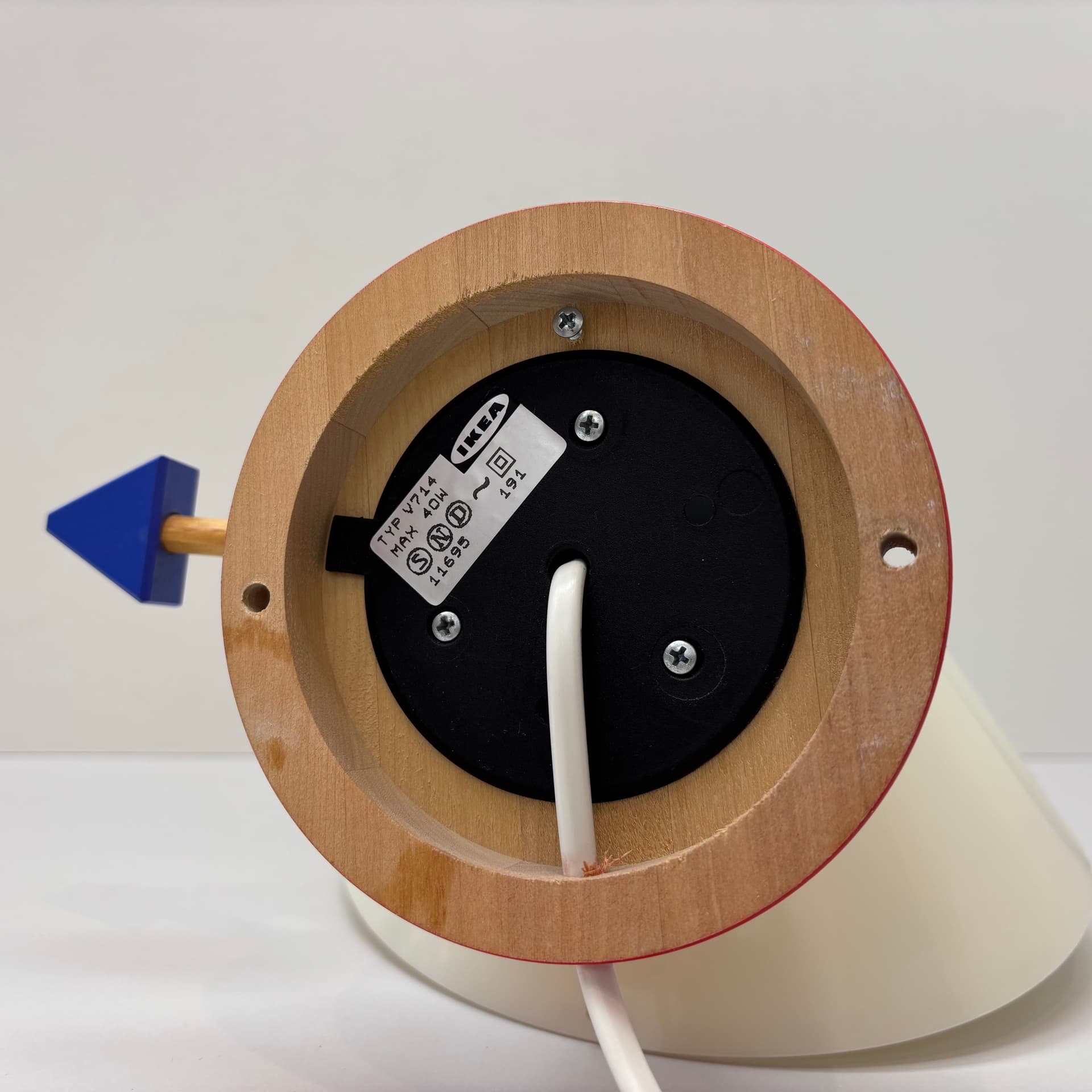 Kinkiet Stoja, drewno, plastik, proj. E. Sottsass, Szwecja, lata 80. - 65925