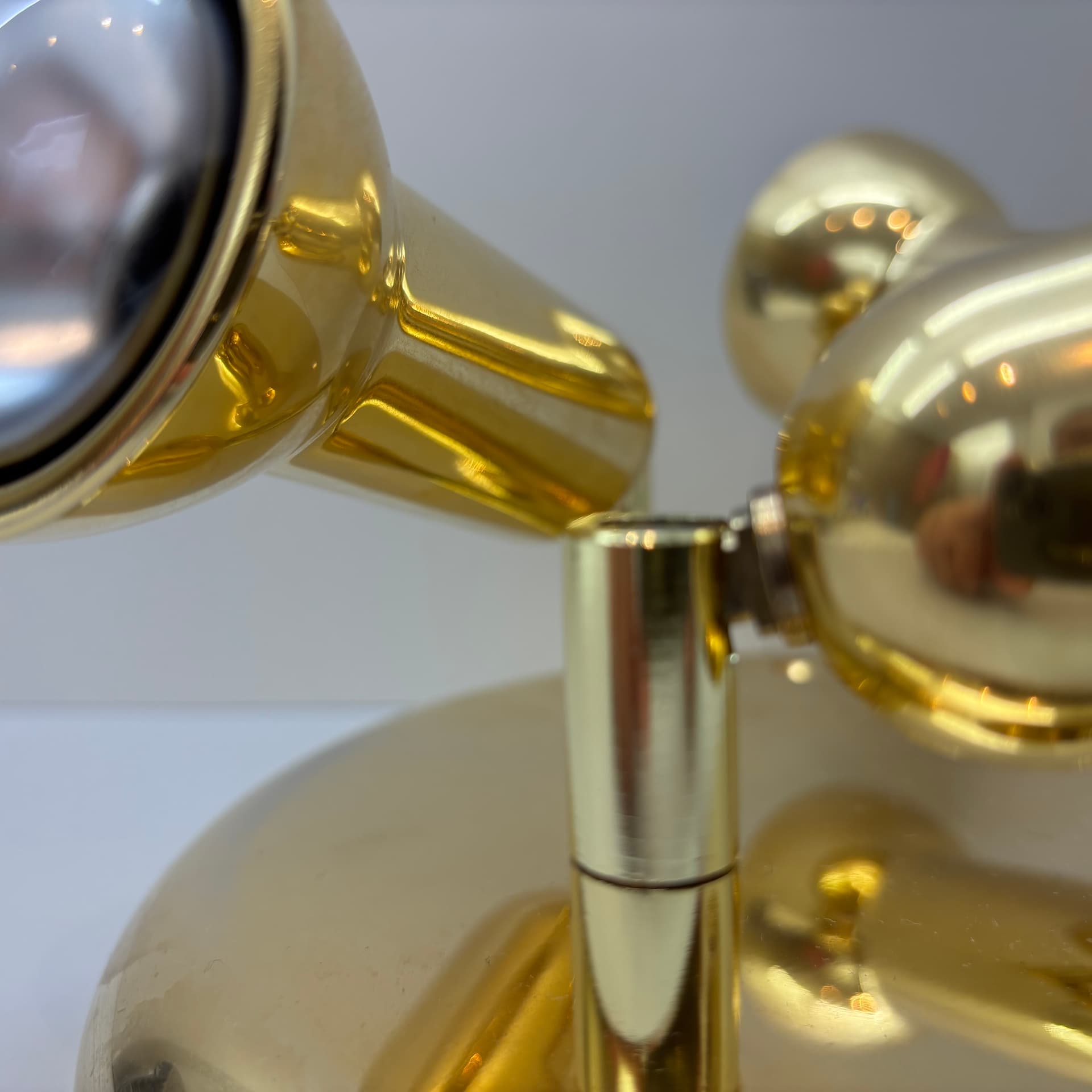 Kinkiet, złoty, mosiądz, Grossmann, Niemcy, lata 80. - 65936