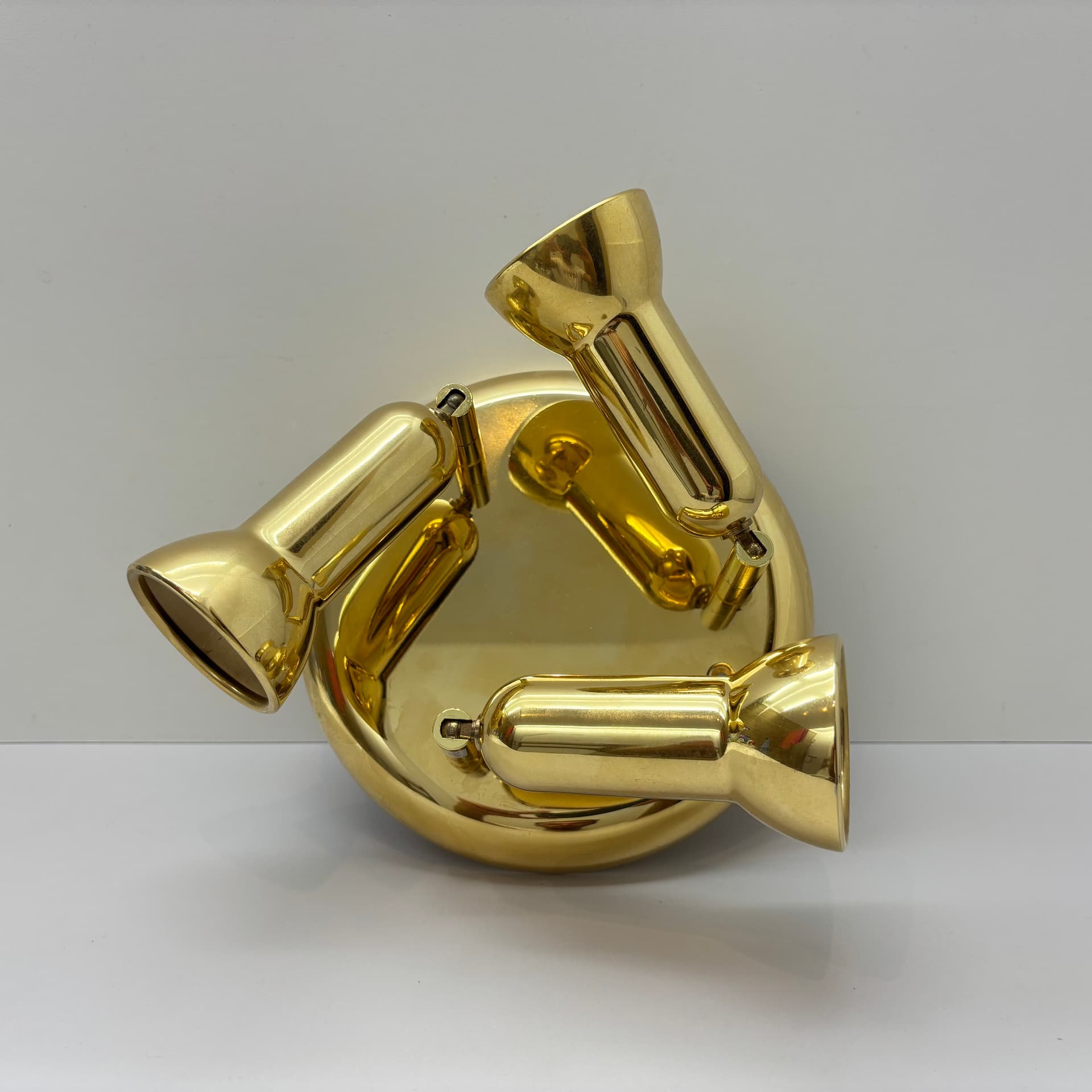 Kinkiet, złoty, mosiądz, Grossmann, Niemcy, lata 80. - 65934