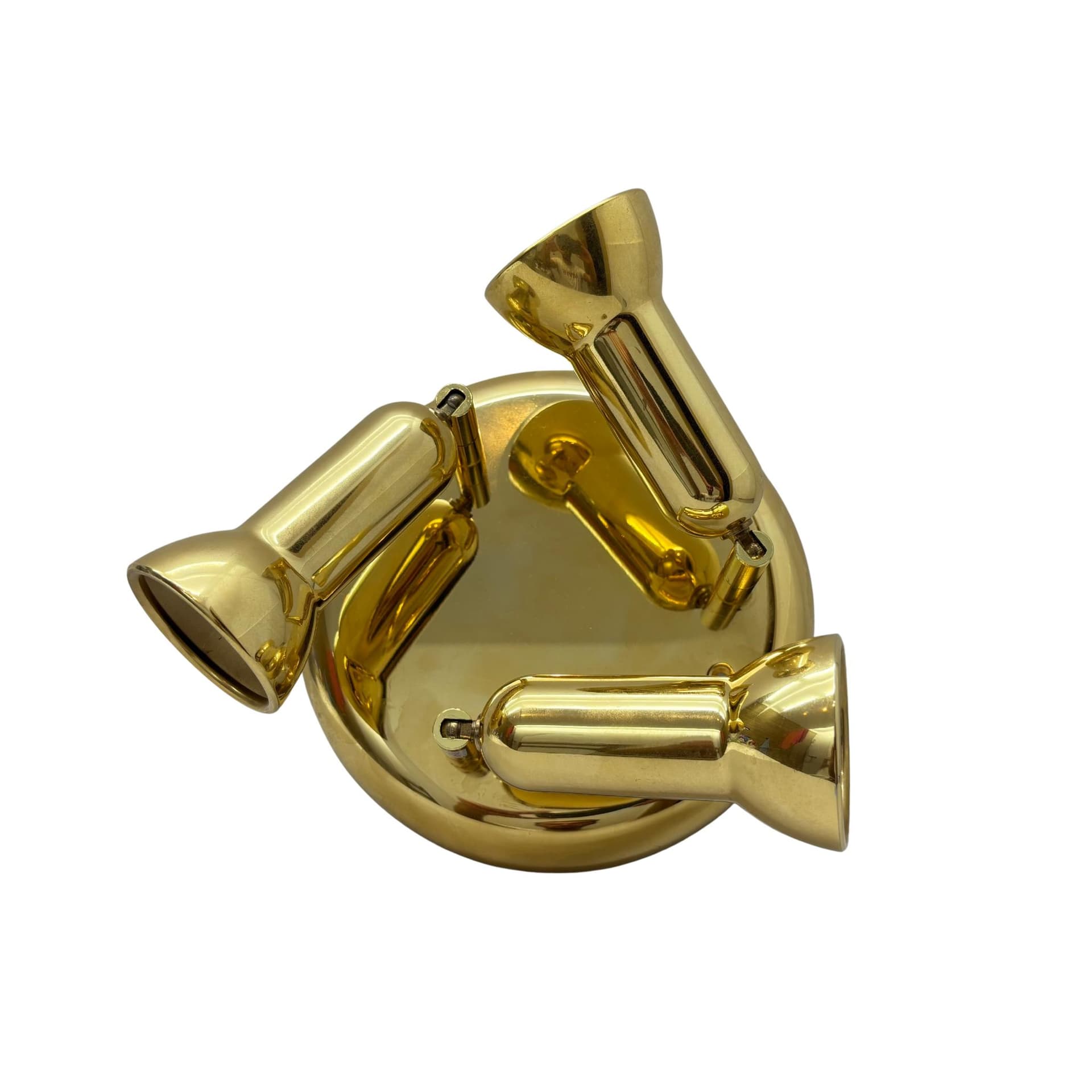 Kinkiet, złoty, mosiądz, Grossmann, Niemcy, lata 80.