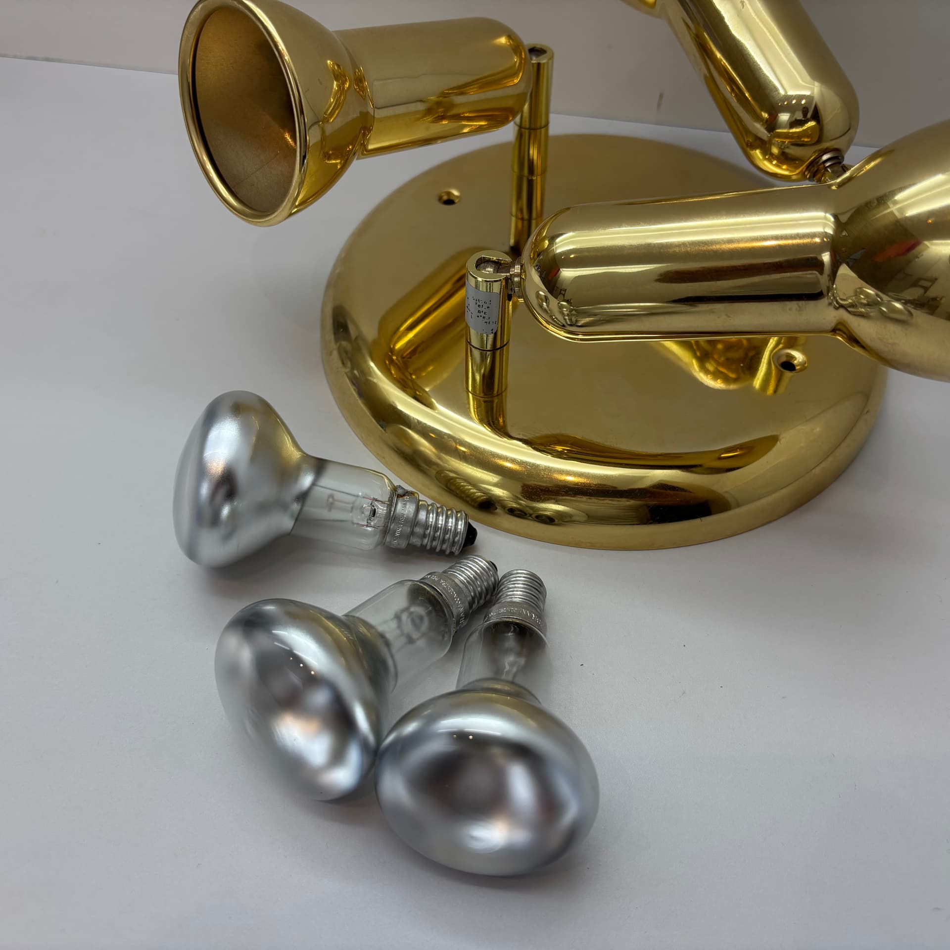 Kinkiet, złoty, mosiądz, Grossmann, Niemcy, lata 80. - 65940