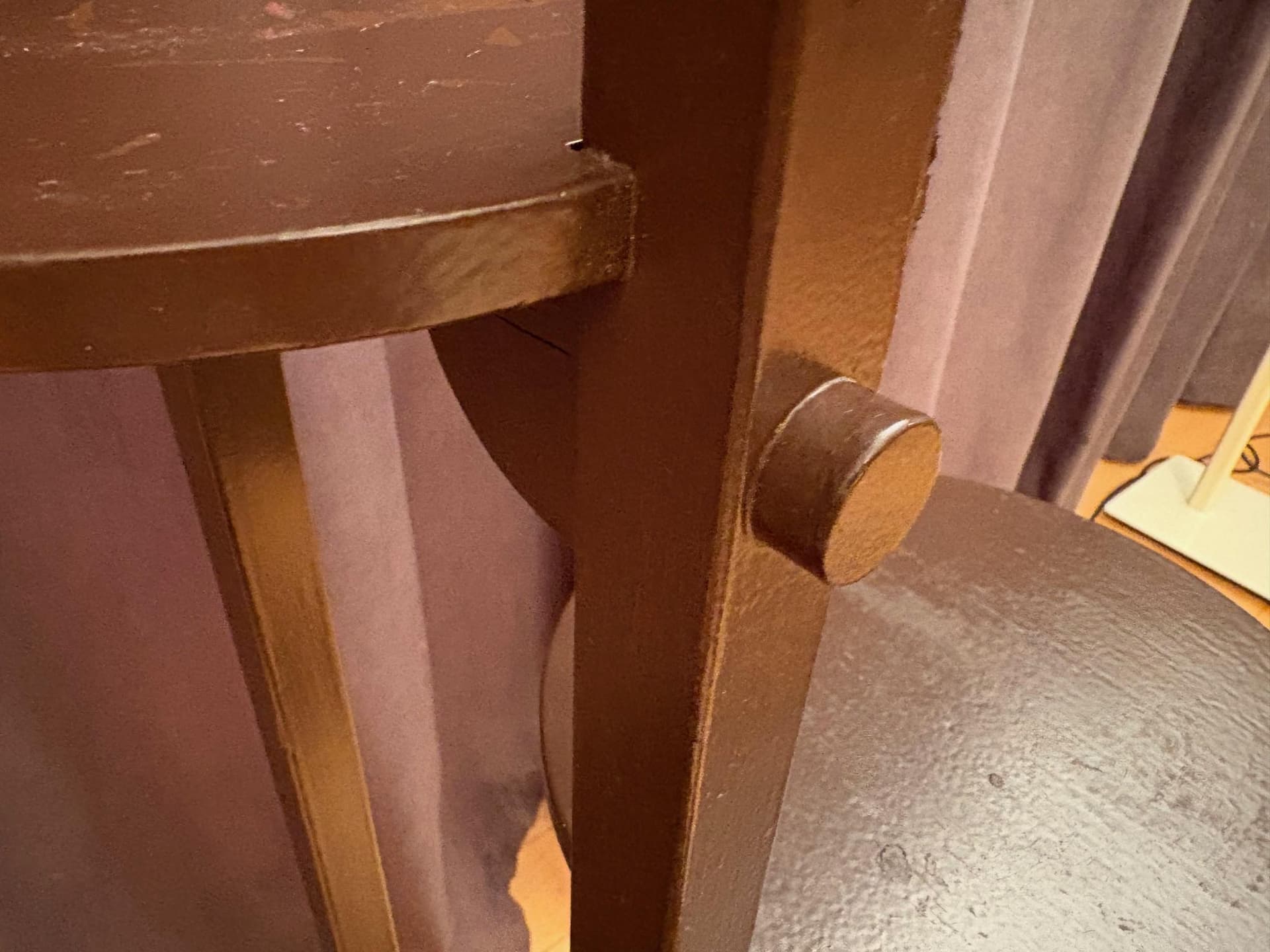 Flower stand, brown wood, by A. Groult, France, 1920s. - 79583