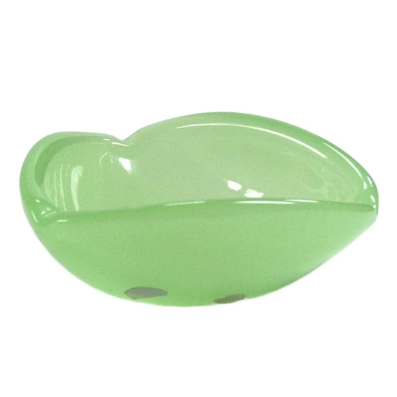 Seledynowa popielniczka opalinowa, Fratelli Ferro, Włochy, lata 60. - 5634