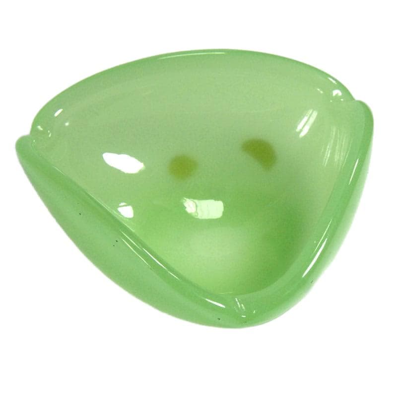 Seledynowa popielniczka opalinowa, Fratelli Ferro, Włochy, lata 60. - 5631