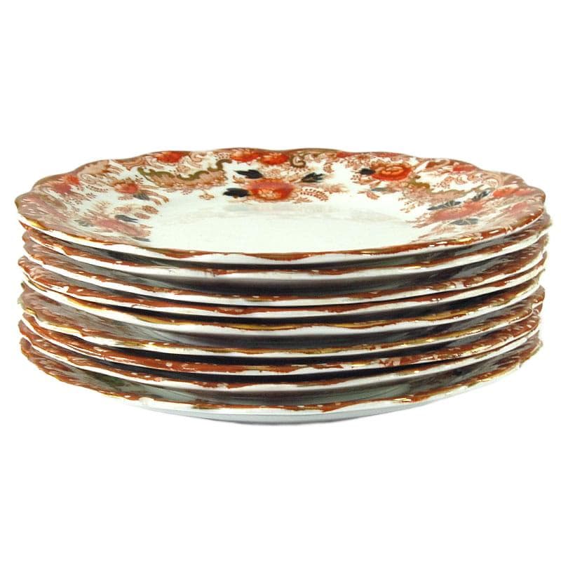 White Porcelain Dessert Plates, Wellington China JHC & Co., UK, 1930s - 5625