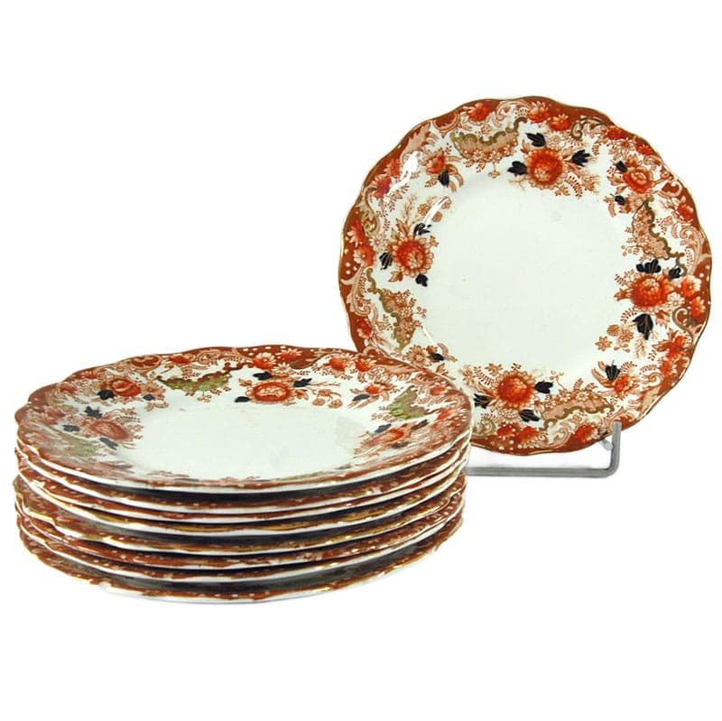 White Porcelain Dessert Plates, Wellington China JHC & Co., UK, 1930s - 5623