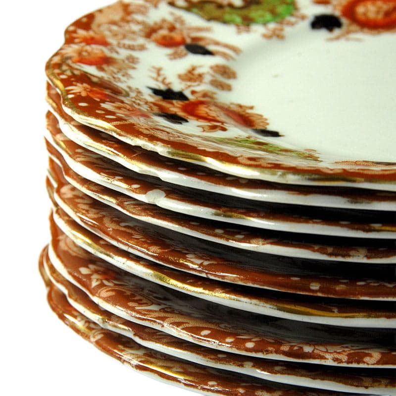 White Porcelain Dessert Plates, Wellington China JHC & Co., UK, 1930s - 5629