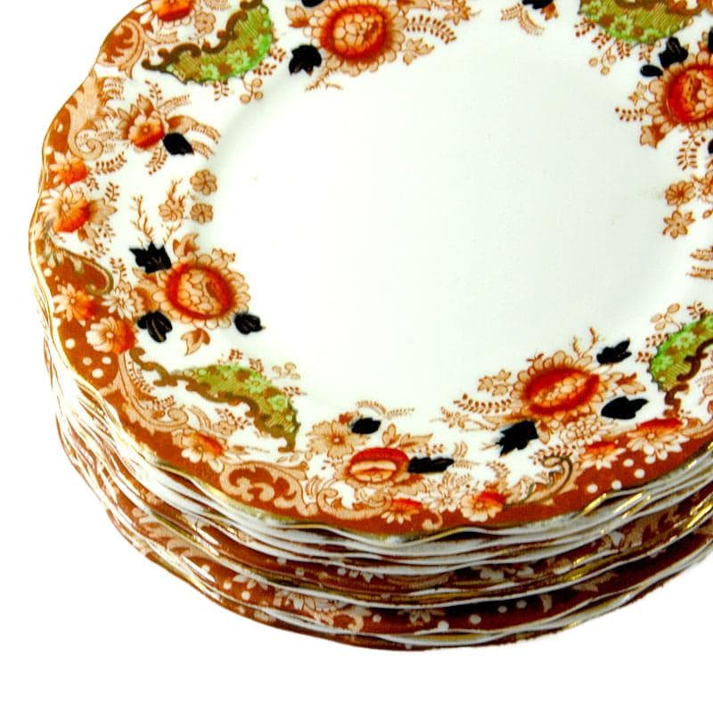 White Porcelain Dessert Plates, Wellington China JHC & Co., UK, 1930s - 5627