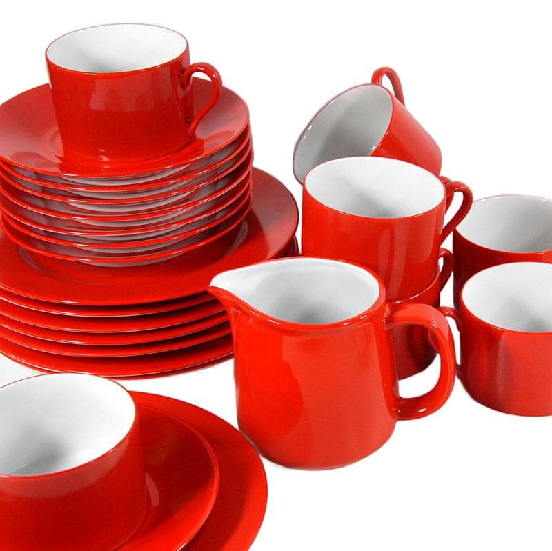 Red Cup and Saucer Set, by E. Bergamin for Taitu, Italy, 1980s/90s - 5620