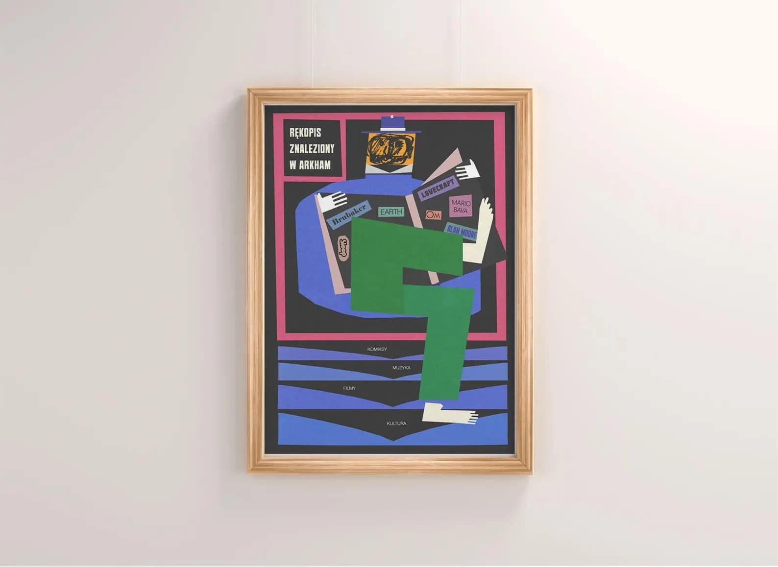 Plakat Rękopis znaleziony w Arkham, 50x70 cm, aut. J. Zasada, Jakub Zasada - 67124