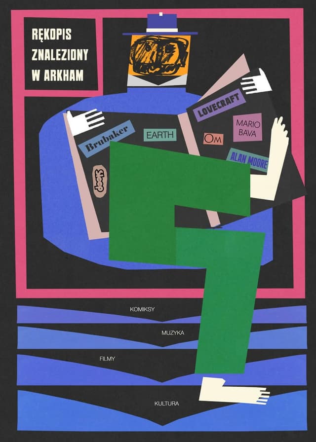 Plakat Rękopis znaleziony w Arkham, 50x70 cm, aut. J. Zasada, Jakub Zasada - WYMIARY