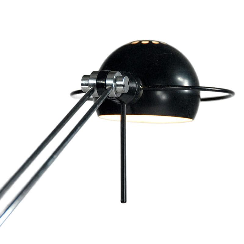 Czarna lampa biurkowa halogenowa, dla Aluminor, Francja, lata 80. - 5604