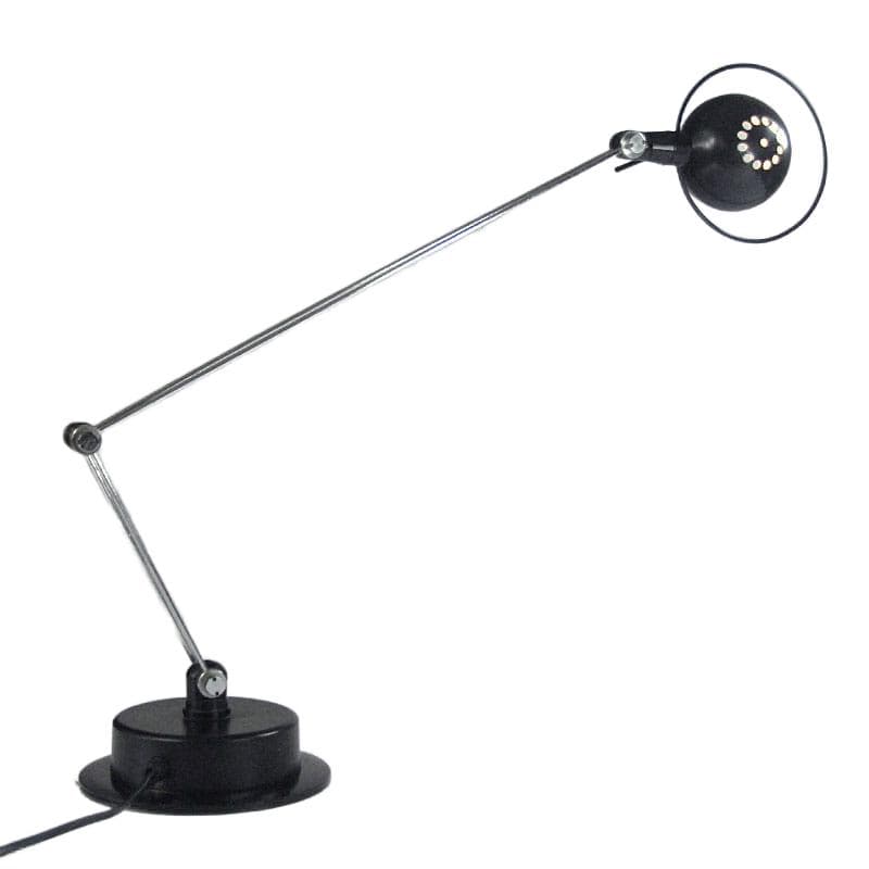 Czarna lampa biurkowa halogenowa, dla Aluminor, Francja, lata 80. - 5602