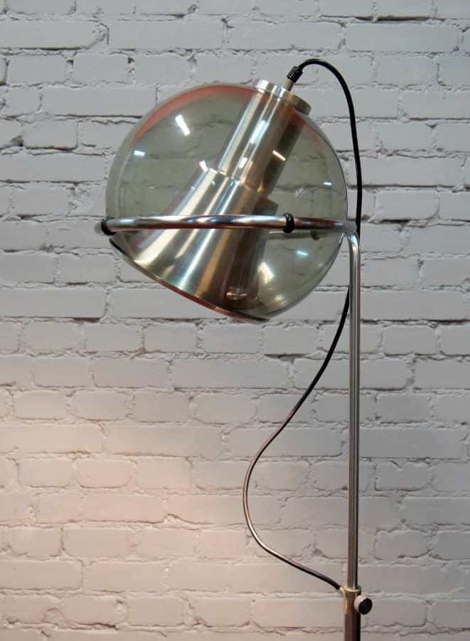 Lampa podłogowa Space Age, metal srebrny, lata 60. - 67425