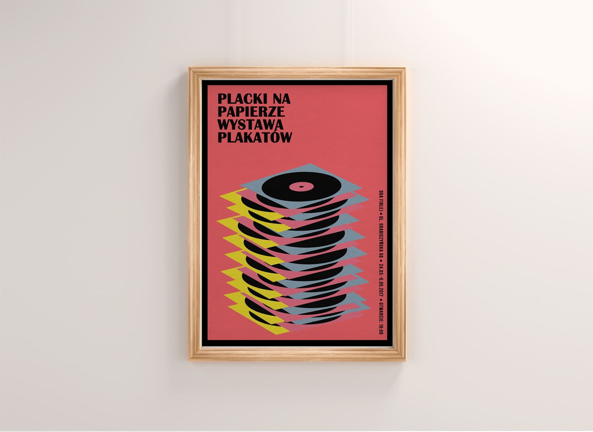 Plakat Placki na papierze, plakat do wystawy, 50x70 cm, aut. J. Zasada, Jakub Zasada - 67731