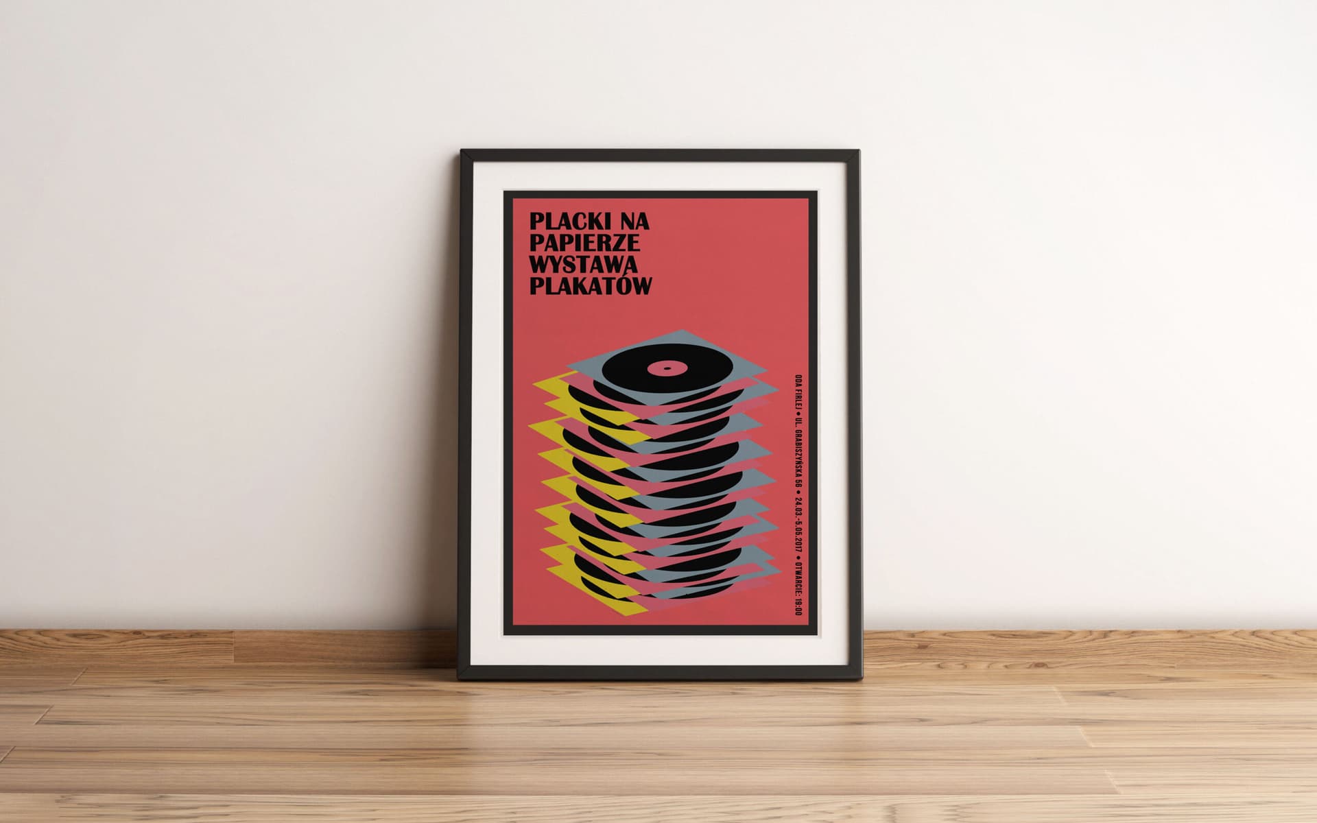 Plakat Placki na papierze, plakat do wystawy, 50x70 cm, aut. J. Zasada, Jakub Zasada - 67730