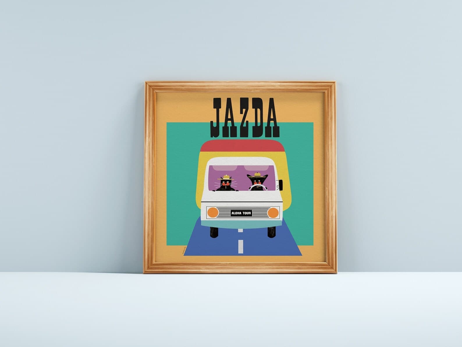 Plakat JAZDA, 30x30 cm, aut. J. Zasada, Jakub Zasada - 67727