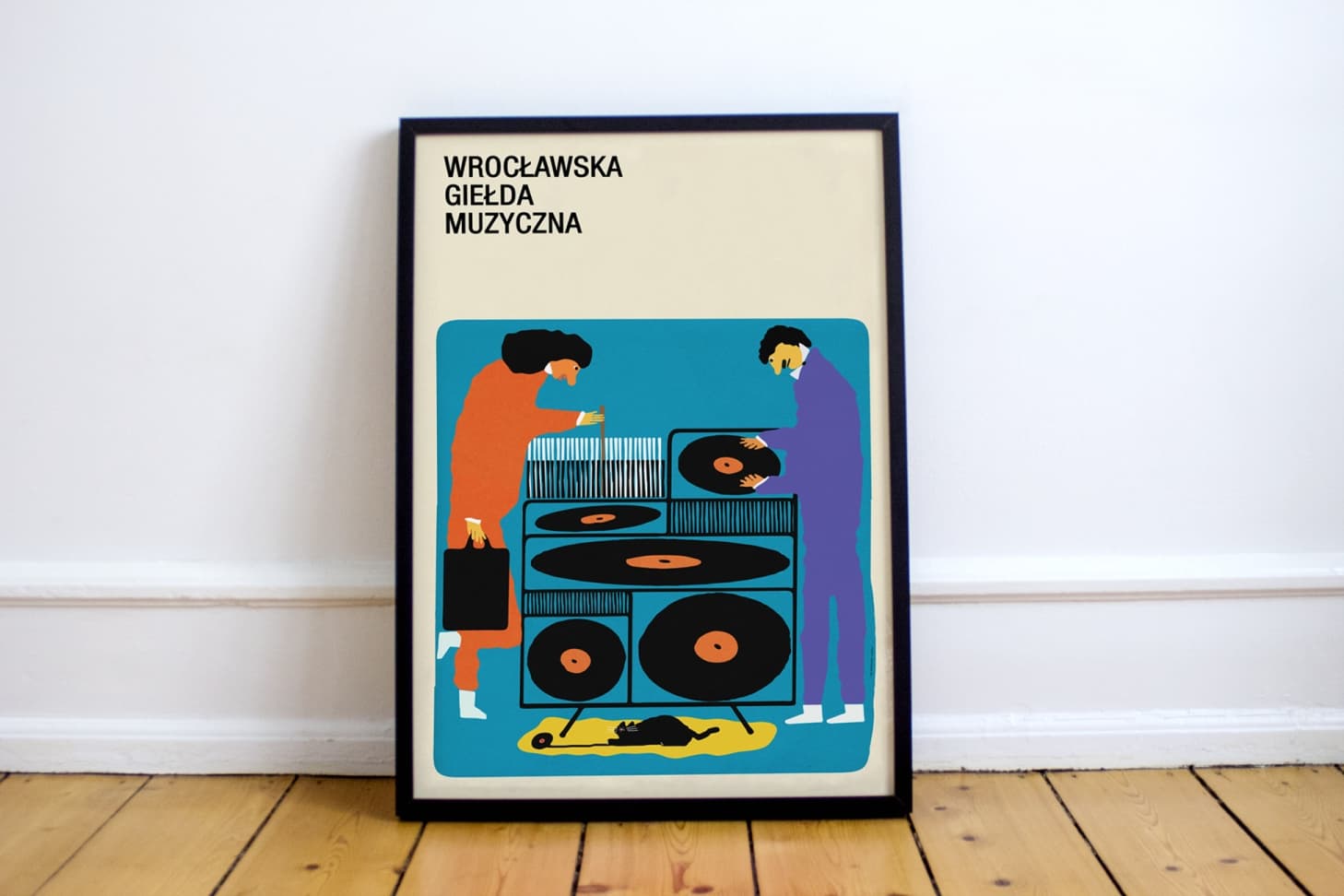 Plakat Wrocławska Giełda Muzyczna, 50x70 cm, aut. J. Zasada, Jakub Zasada - 67719