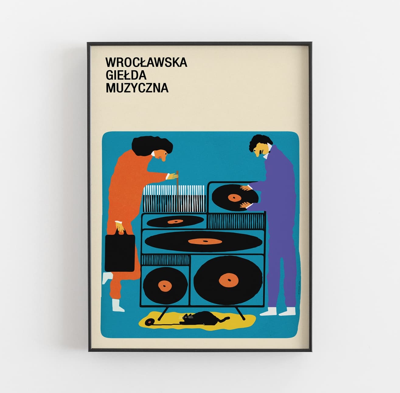 Plakat Wrocławska Giełda Muzyczna, 50x70 cm, aut. J. Zasada, Jakub Zasada - 67720