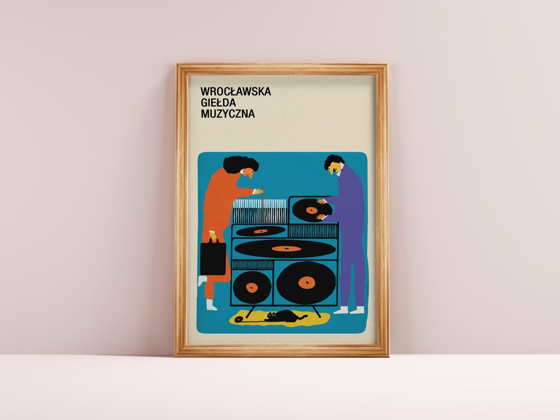 Plakat Wrocławska Giełda Muzyczna, 50x70 cm, aut. J. Zasada, Jakub Zasada - 67718