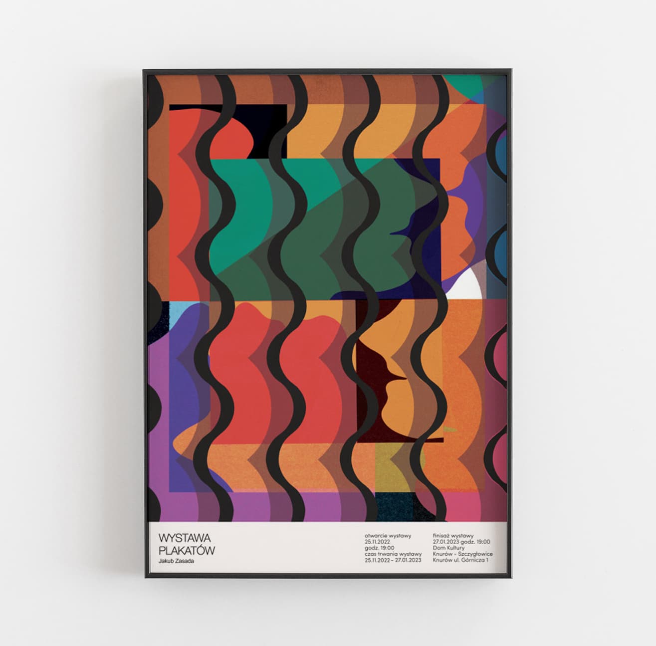 Poster Wystawa plakatów, Knurów, 25.11.2022, 50x70 cm, by J. Zasada, Jakub Zasada - 67681