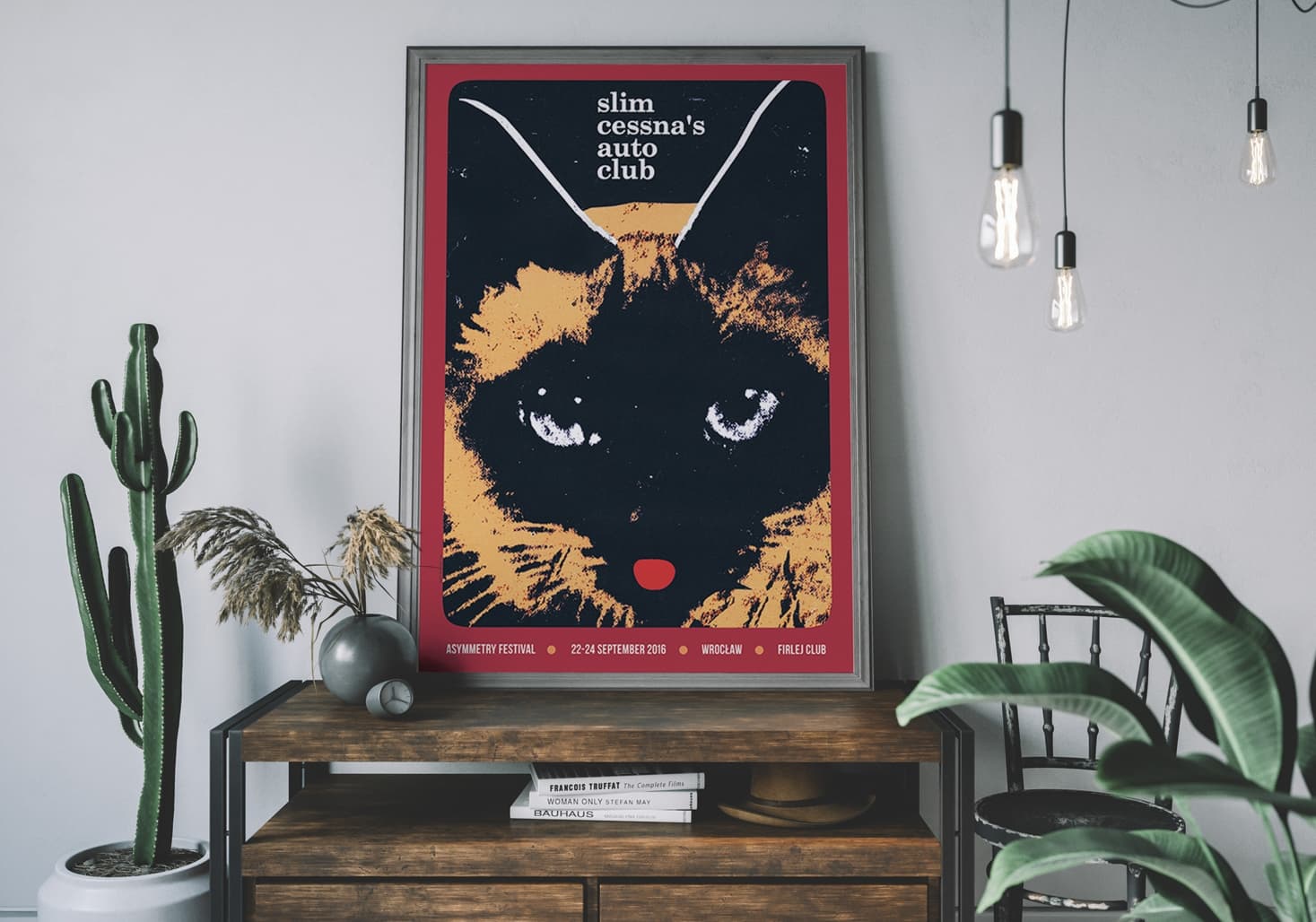 Plakat Slim Cessna's Auto Club, Asymmetry Festival 2016, 50x70 cm, aut. J. Zasada, Jakub Zasada - 67649