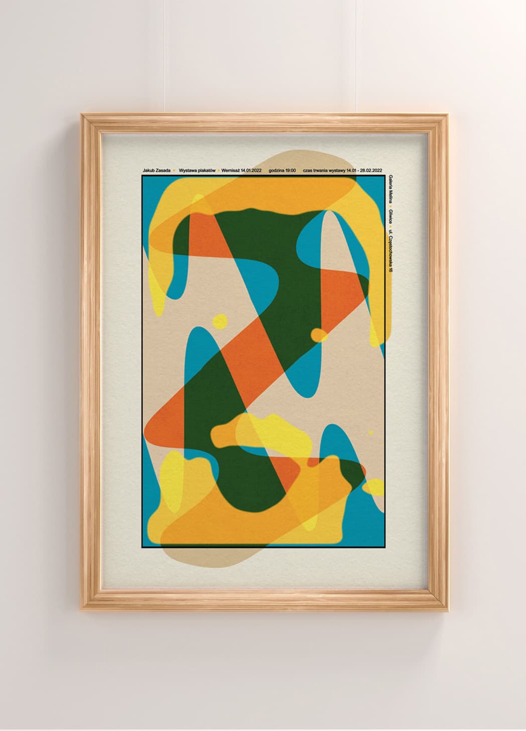 Plakat Plakat do wystawy w Galerii Melina, 50x70 cm, aut. J. Zasada, Jakub Zasada - 68038