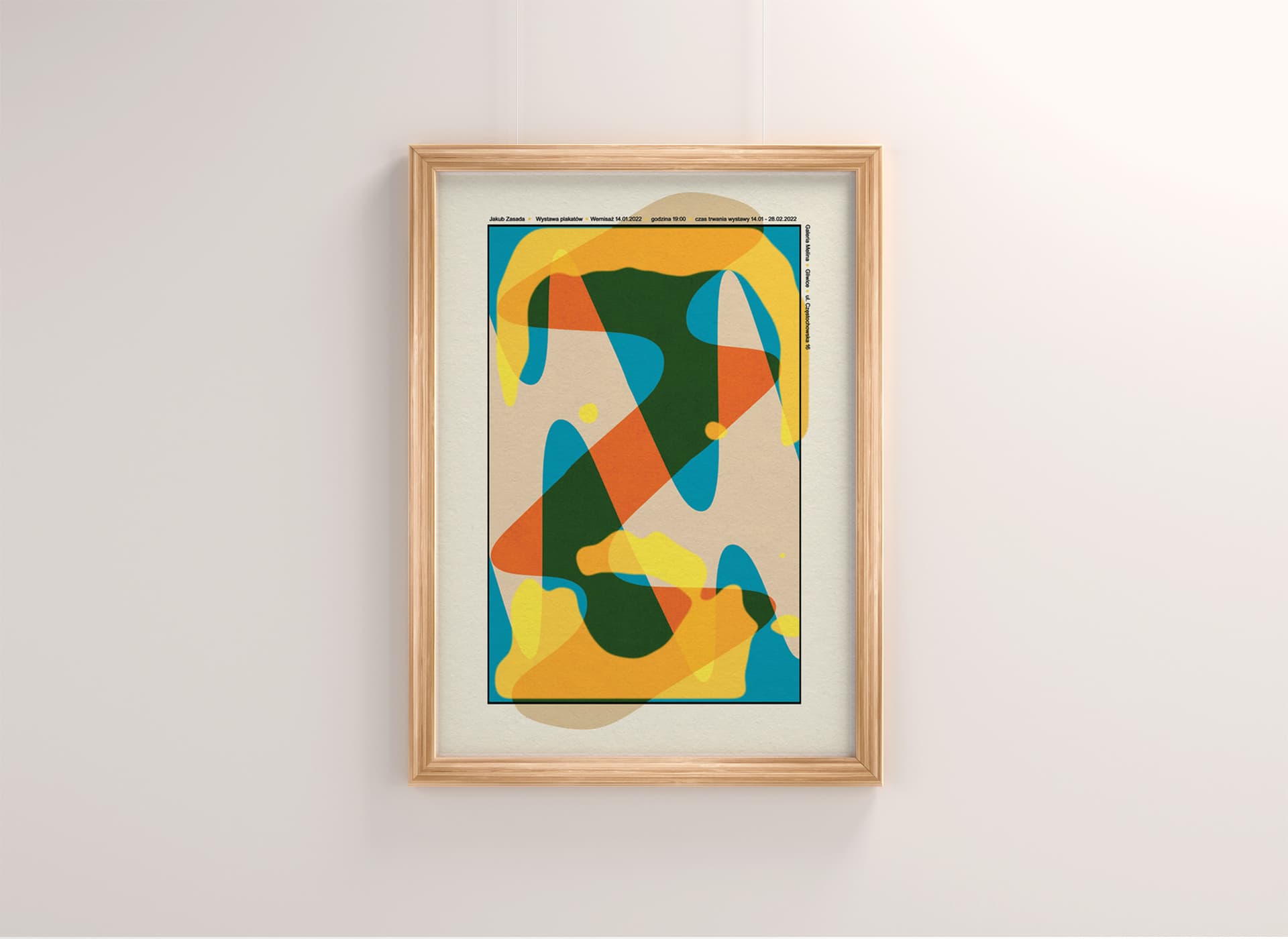 Plakat Plakat do wystawy w Galerii Melina, 50x70 cm, aut. J. Zasada, Jakub Zasada - 68039