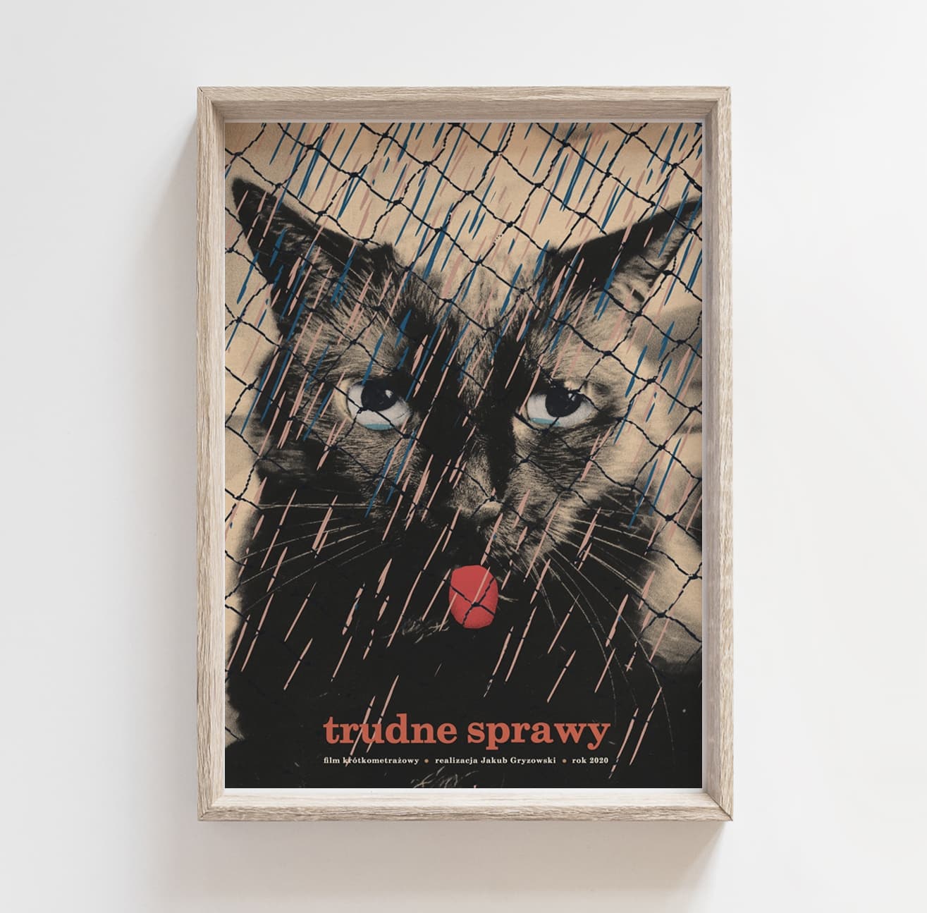 Plakat Trudne sprawy, 50x70 cm, aut. J. Zasada, Jakub Zasada - 67985