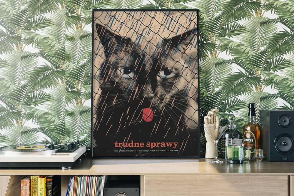 Plakat Trudne sprawy, 50x70 cm, aut. J. Zasada, Jakub Zasada - 67983