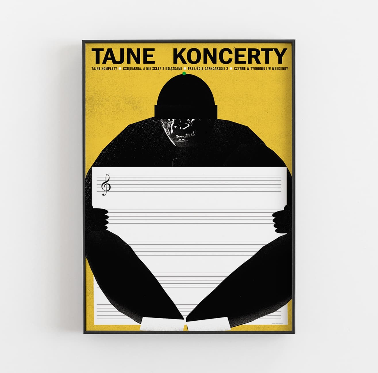 Plakat TAJNE KONCERTY, 50x70 cm, aut. J. Zasada, Jakub Zasada - 67960