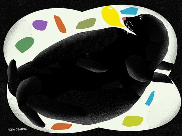 Poster Czarna foka, 30x40 cm, by J. Zasada, Jakub Zasada - DIMENSION